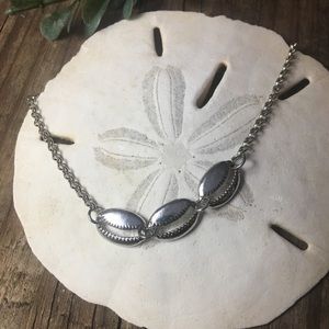 Silver Shell Trio Bracelet